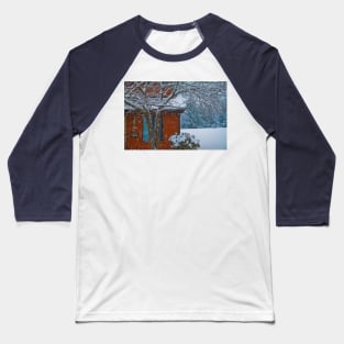 Snowing. Baseball T-Shirt